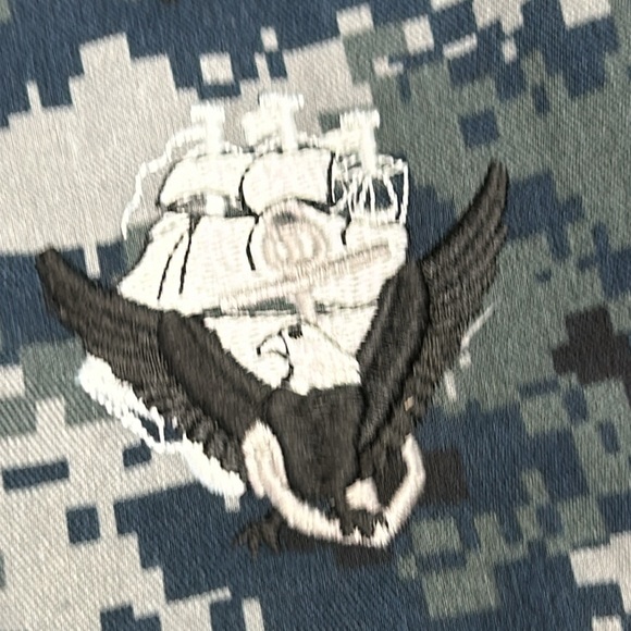 U S Navy military jacket. Blue and gray digital camo print. Size XS. - Picture 3 of 8